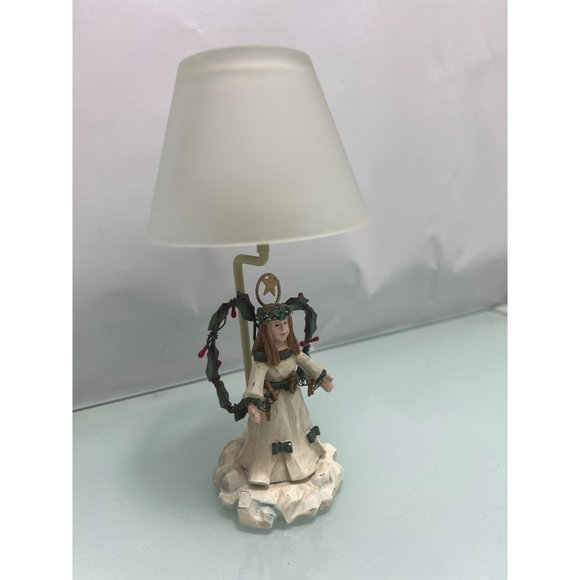 Other - Angel Lamp Candle Holder Christmas Holiday Decor Display Decoration 7.5" Tall
